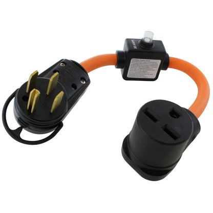NEMA 14-50P to NEMA 6-30R with 30A Inline Circuit Breaker