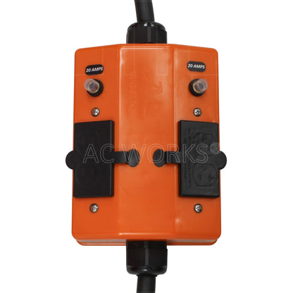 PDU outlet box with 20A breakers