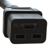 AC WORKS® [S620C19-036] 3ft 12/3 20A 250V NEMA 6-20P Power Cord With IEC C19 Connector