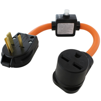 NEMA 6-50P to NEMA 6-30R with 30A Inline Circuit Breaker