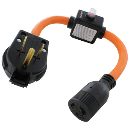 NEMA 6-50P to NEMA L6-20R with 20A Inline Circuit Breaker