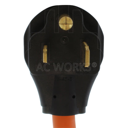 AC WORKS® [S650L620-018] 1.5FT 6-50P 50A Welder Plug to L6-20R 20A 250V Locking Outlet