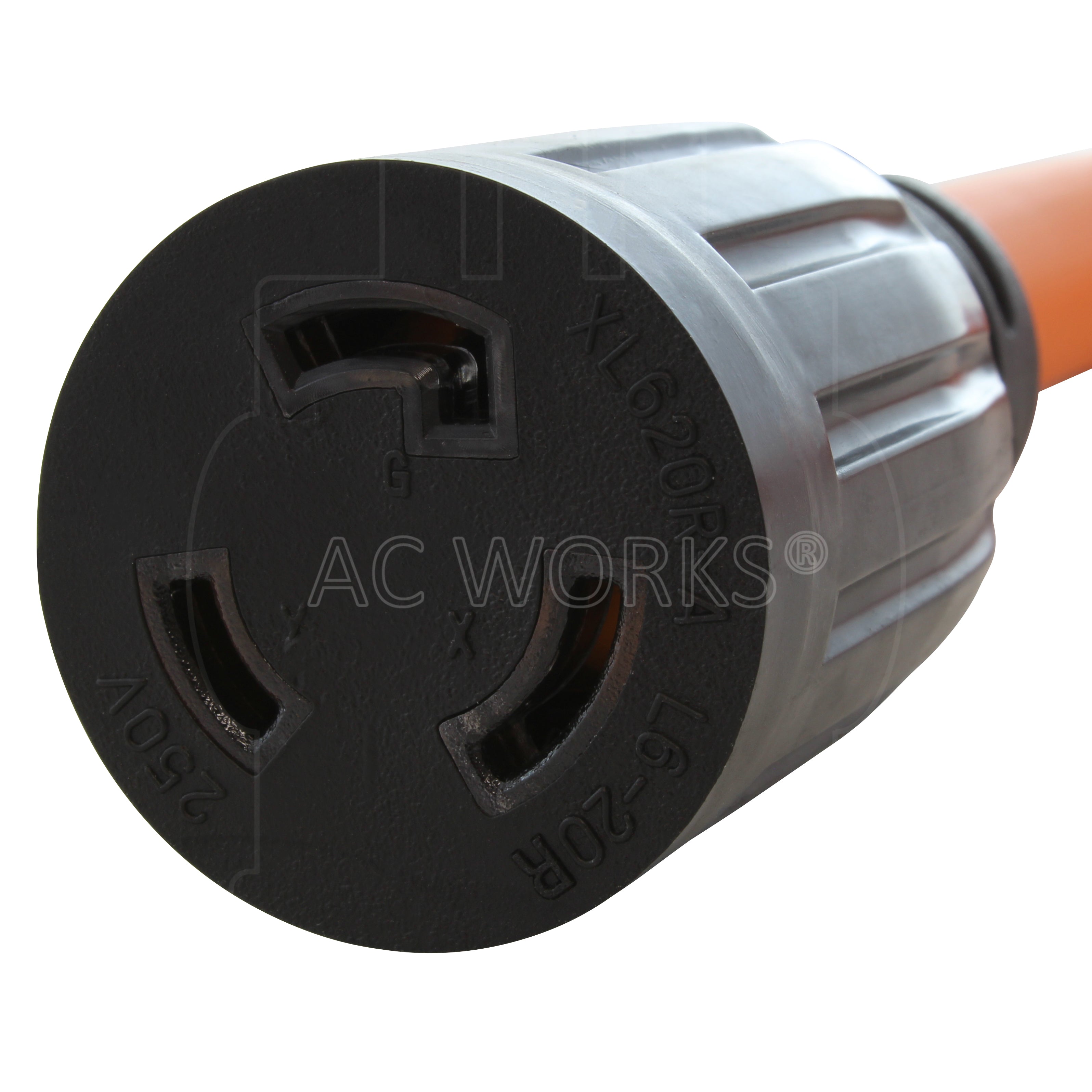 1.5FT 6-50P 50A Welder Plug to L6-20R 20A 250V Locking Outlet – AC