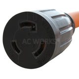 AC WORKS® [S650L620-018] 1.5FT 6-50P 50A Welder Plug to L6-20R 20A 250V Locking Outlet