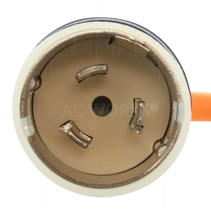 AC WORKS® [SS2CBF520] 1.5FT SS2-50P/ CS6365 Locking Plug to (4) Home Outlets with 20A Breaker