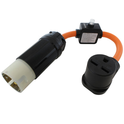 NEMA SS2-50P to NEMA 6-30R with 30A Inline Circuit Breaker