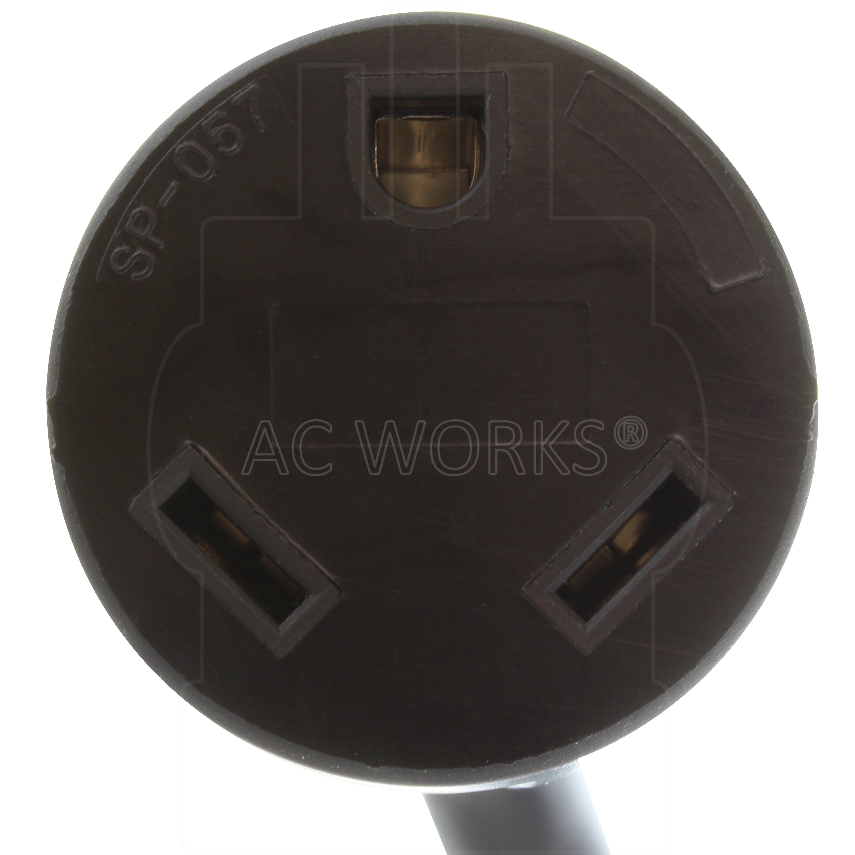AC WORKS® [STT30PR-012] 1ft. 30A 125V NEMA TT-30 RV Outlet Extender