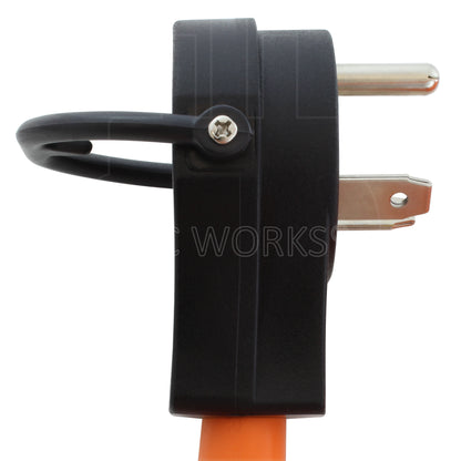AC WORKS® [TTCBF520] 1.5FT TT-30P  RV 30A Plug to (4) Home Outlets with 20A Breaker