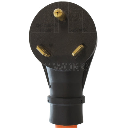 NEMA TT-30P 30A 125V 3-prong male plug