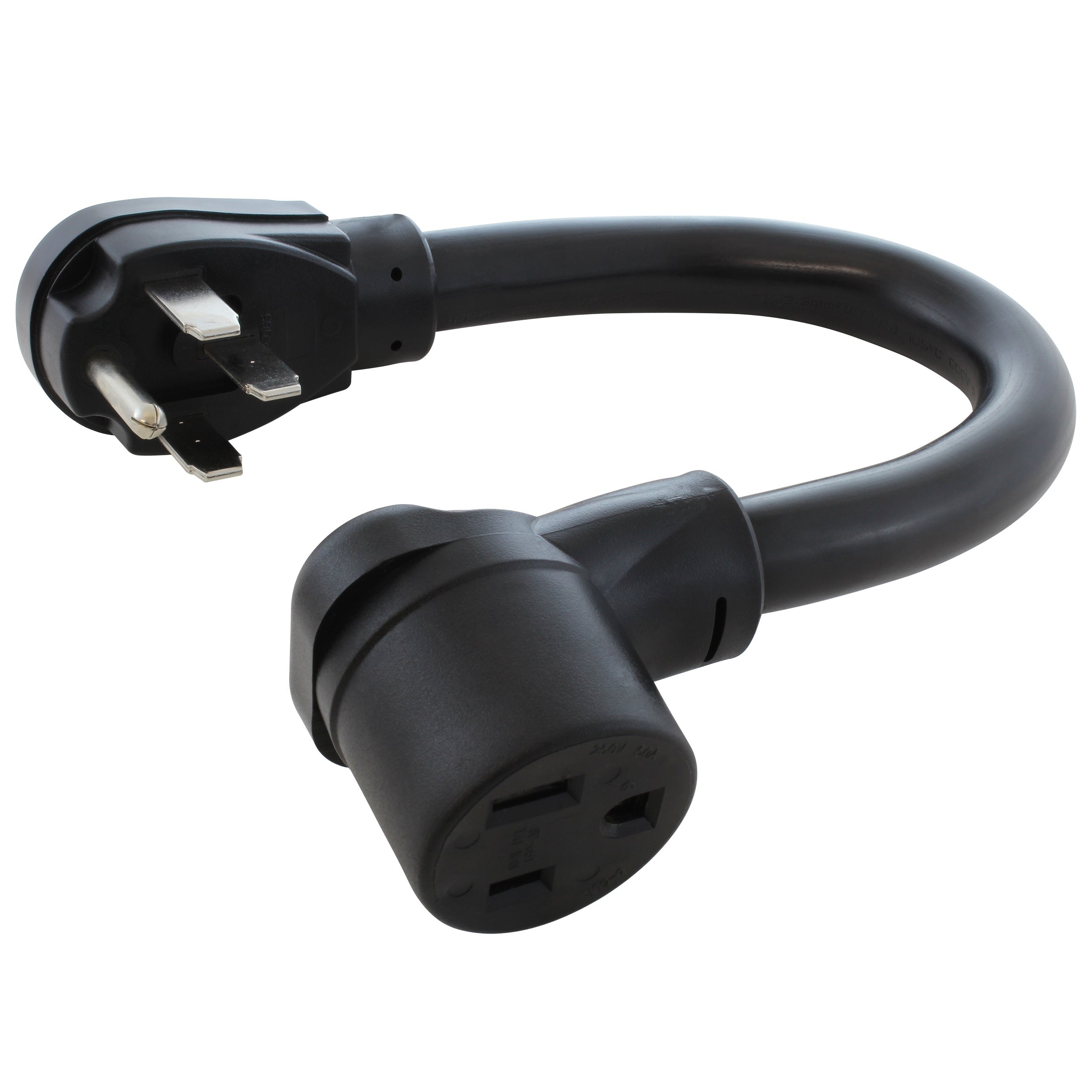 AC WORKS® [WD1450650-018] 1.5FT 50A RV/ Range/ Generator 14-50 Plug to 6-50R 50A 250V Welder Adapter