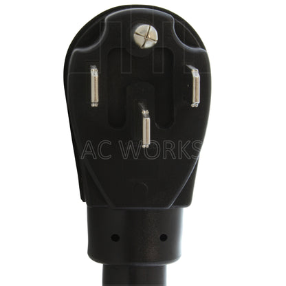 AC WORKS® [WD1450650-018] 1.5FT 50A RV/ Range/ Generator 14-50 Plug to 6-50R 50A 250V Welder Adapter