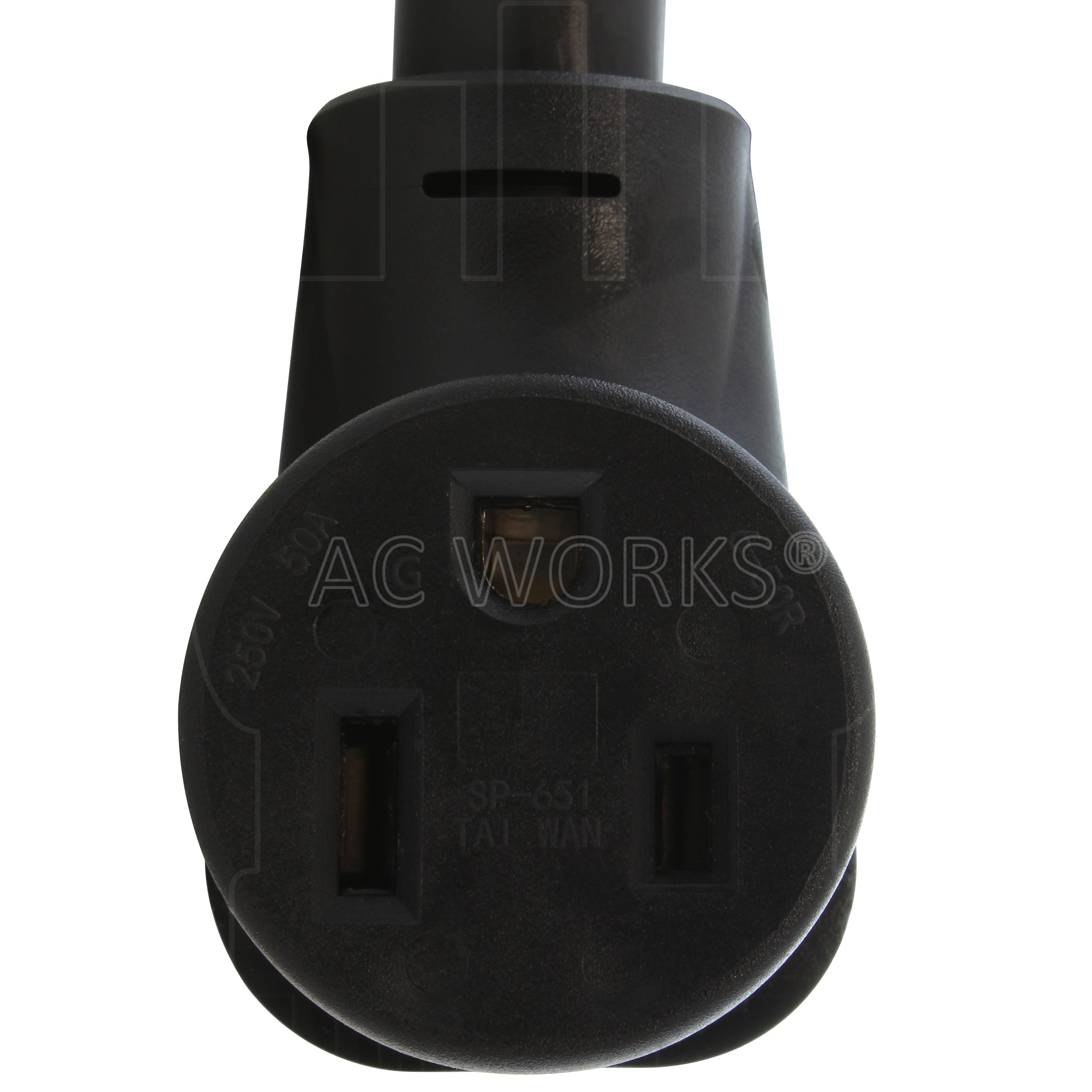 AC WORKS® [WD1450650-018] 1.5FT 50A RV/ Range/ Generator 14-50 Plug to 6-50R 50A 250V Welder Adapter