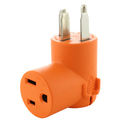 AC WORKS® [WD1450650] 50 Amp RV/ Range/ Generator 14-50 Plug to 6-50R 50Amp 250V Welder adapter