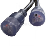 NEMA 5-20R female connectors with power indicator lights