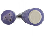 NEMA 5-20R female connectors with outlets caps