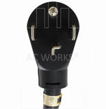 NEMA 14-30P, 1430 male plug, 4-prong 30 amp dryer plug, new style dryer plug
