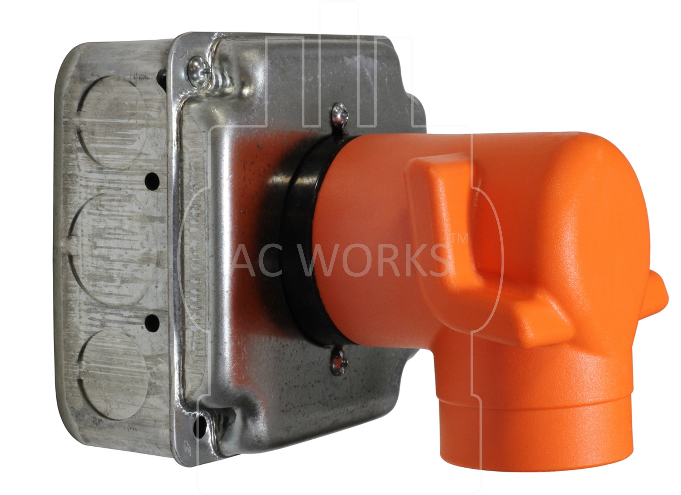 AC WORKS® [AD1030L630] 3-Prong Dryer Outlet to L6-30 30A 250V Locking Female Adapter