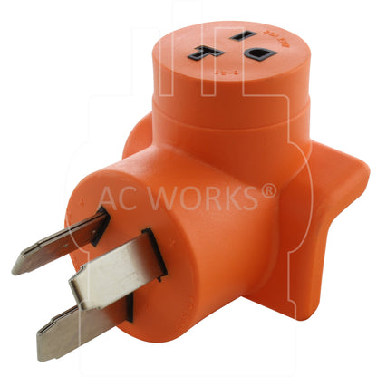 nickel-plated pins and terminals, adapt old style welder outlet to 20 amp HVAC connector