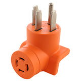 AC WORKS, AC Connectors, compact adapter, orange adapter, right angle adapter, 90 degree adapter