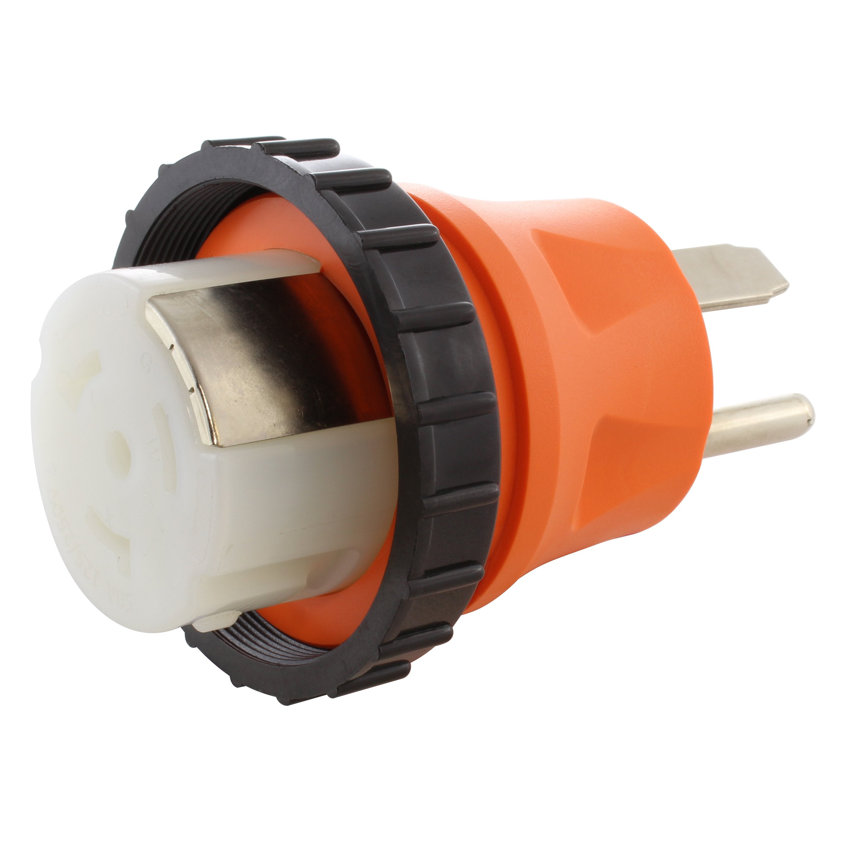 orange adapter, AC WORKS, AC Connectors, locking adapter