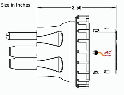 AD1450SS2, locking adapter, shore power adapter, AC Works, AC Connectors