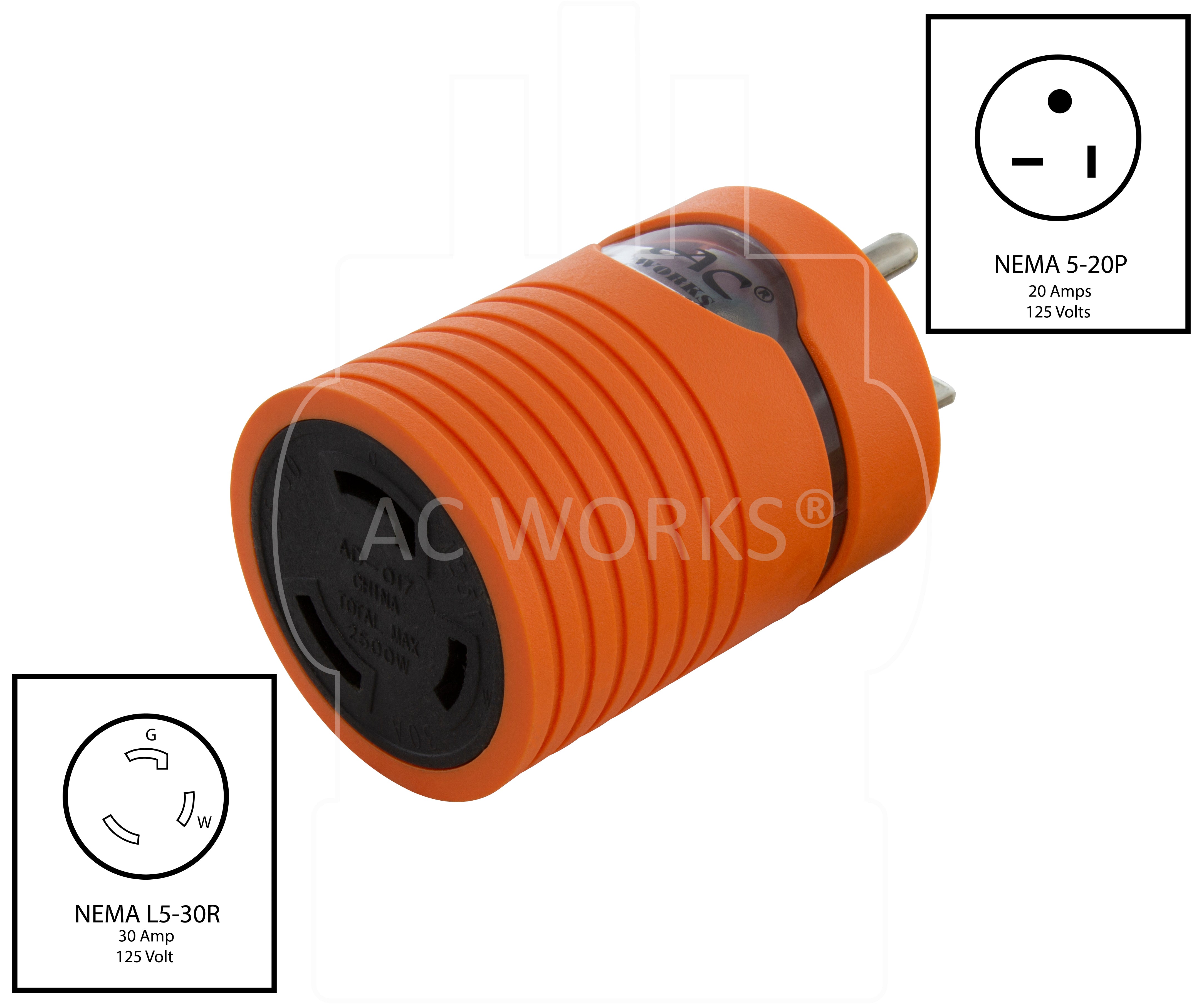 Light Up Compact Adapter by AC WORKS®