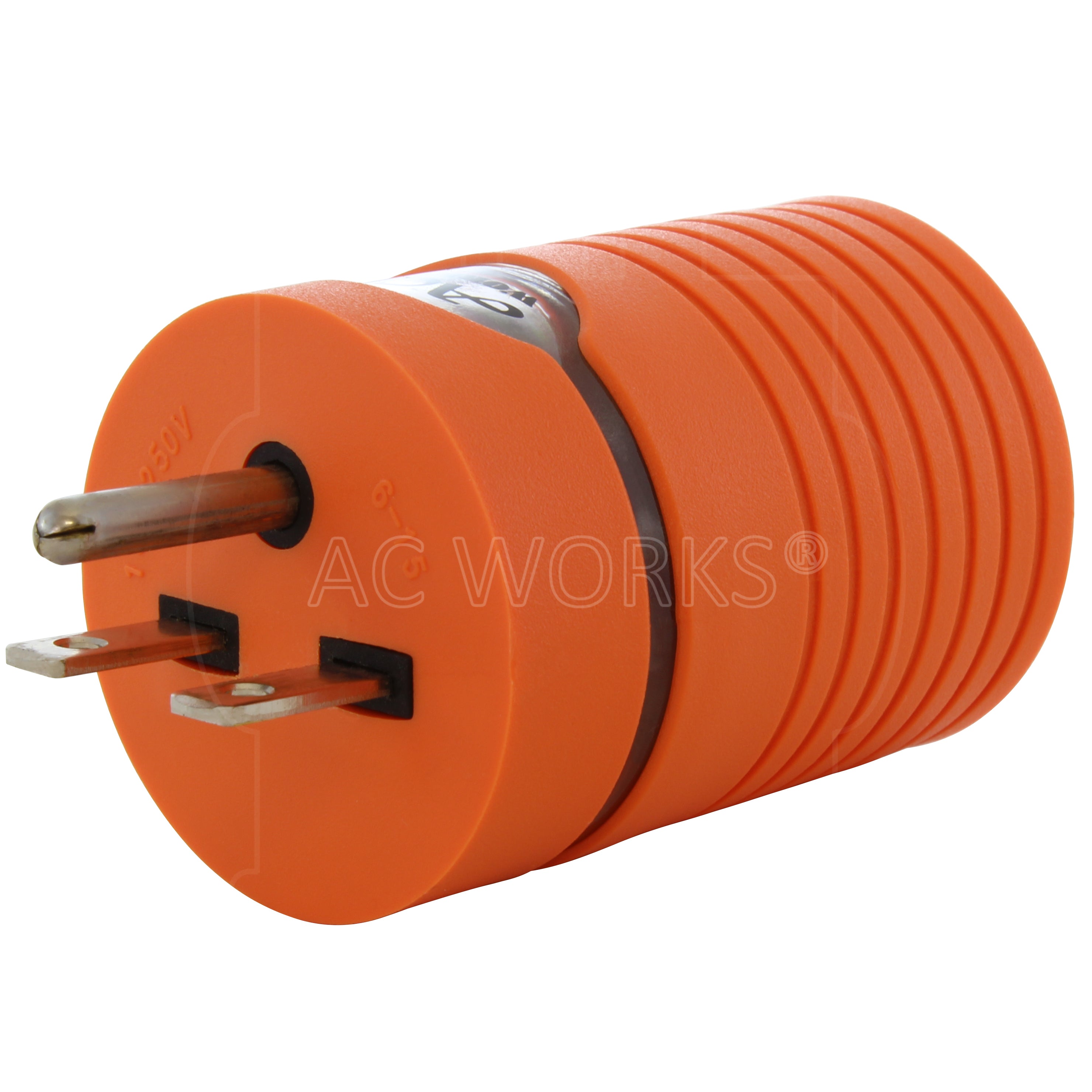 AC WORKS® Brand, Orange Electrical Adapter