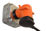 EV charging adapter, orange EV charging adapter, welder outlet to 3-prong EV charger