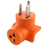 right angle adapter, 90 degree adapter, orange adapter, AC Connectors, AC WORKS
