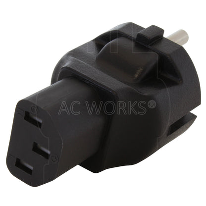 European plug to C13 connector