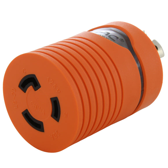 AC WORKS® brand adapter with power indicator