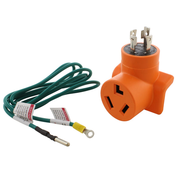 AC WORKS compact generator to dryer adapter, locking adapter