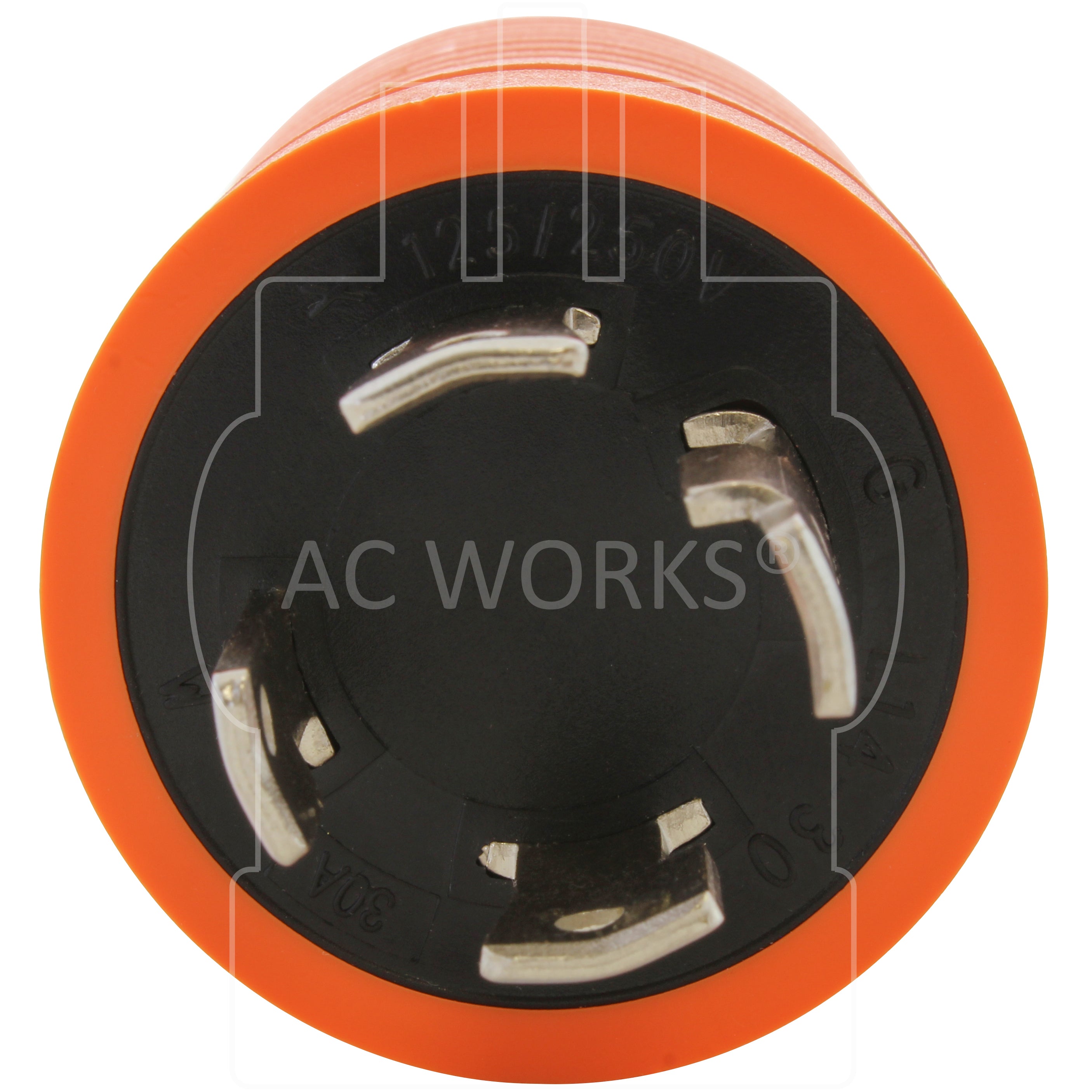 AC WORKS® [ADL1430520] L14-30P 30A 125/250V 4-Prong Plug - 5-15/20R Household 15/20A Connector