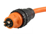 AC Connectors, AC Works, ADL1430SS2, 30 Amp 4 Prong Locking Plug, SS2-50R, Temp Power Adapter