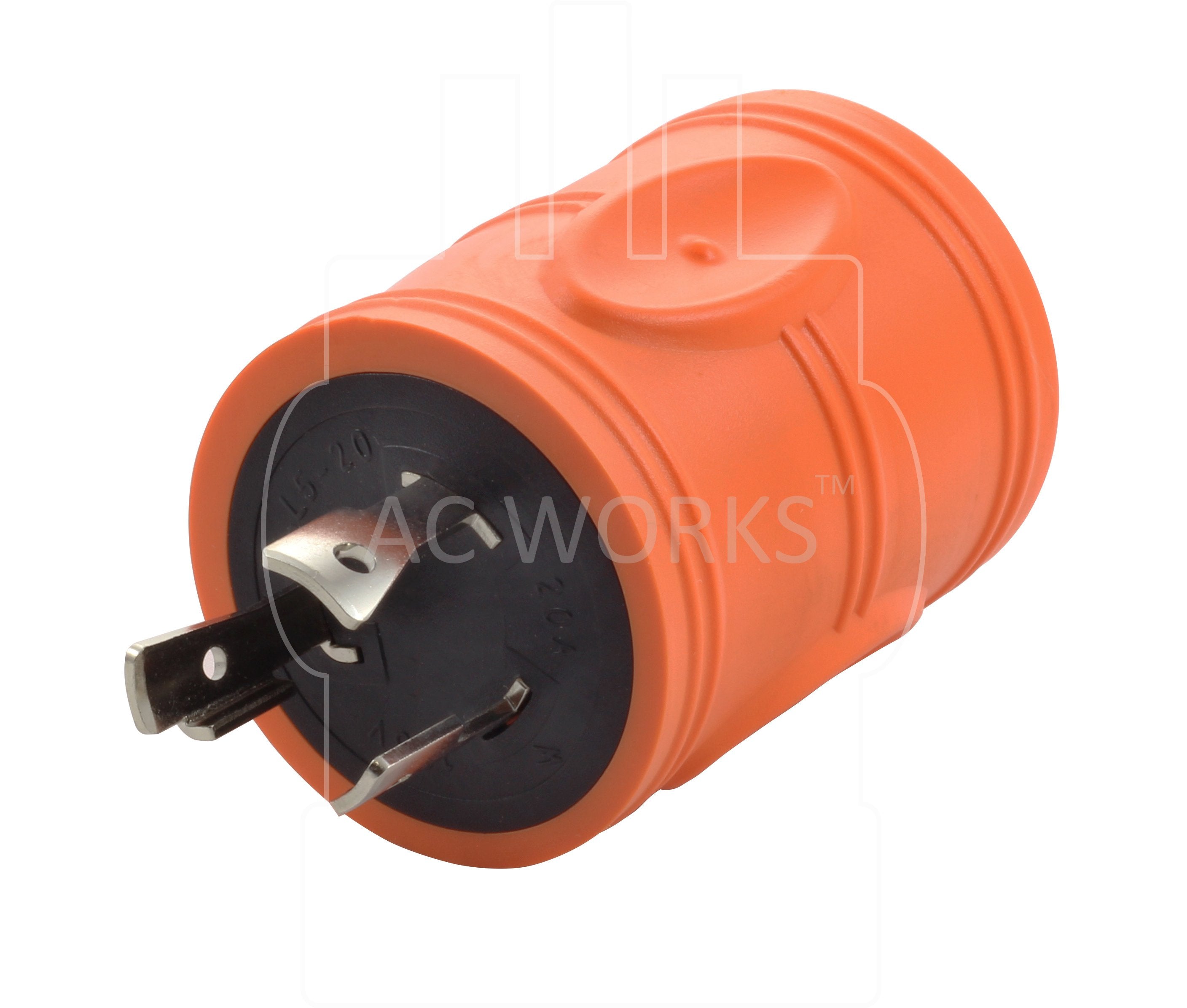 AC Works, AC Connectors, NEMA L5-20P, 20 Amp Locking Plug, Twist Lock, Locking Adapter