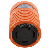 AC WORKS® [ADL530L1430] Adapter L5-30P to L14-30R (Hots Bridged) 30A 125V to 30A 125/250V