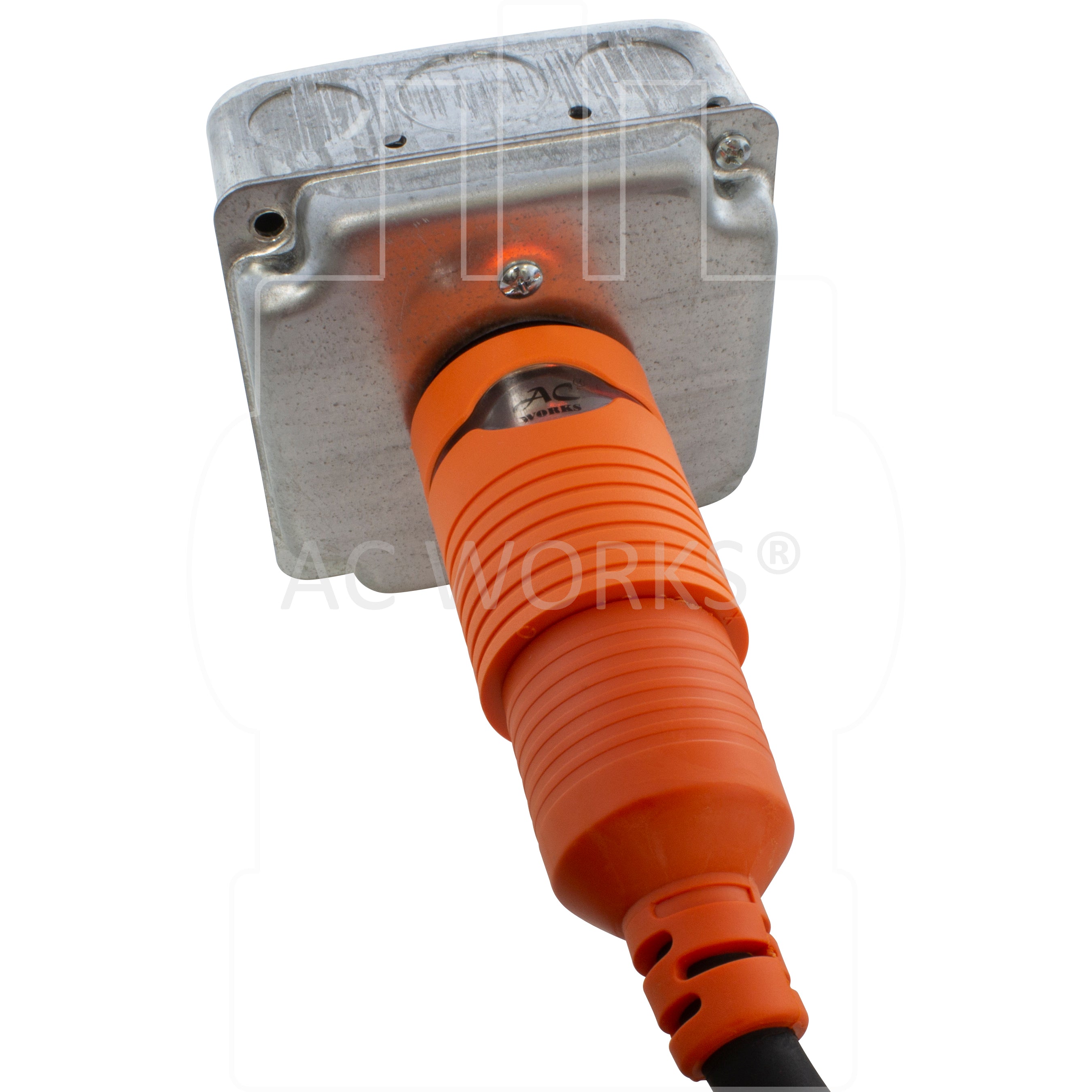 NEMA L6-20P 20Amp 250Volt Locking Plug to 20Amp NEMA 6-15/20R