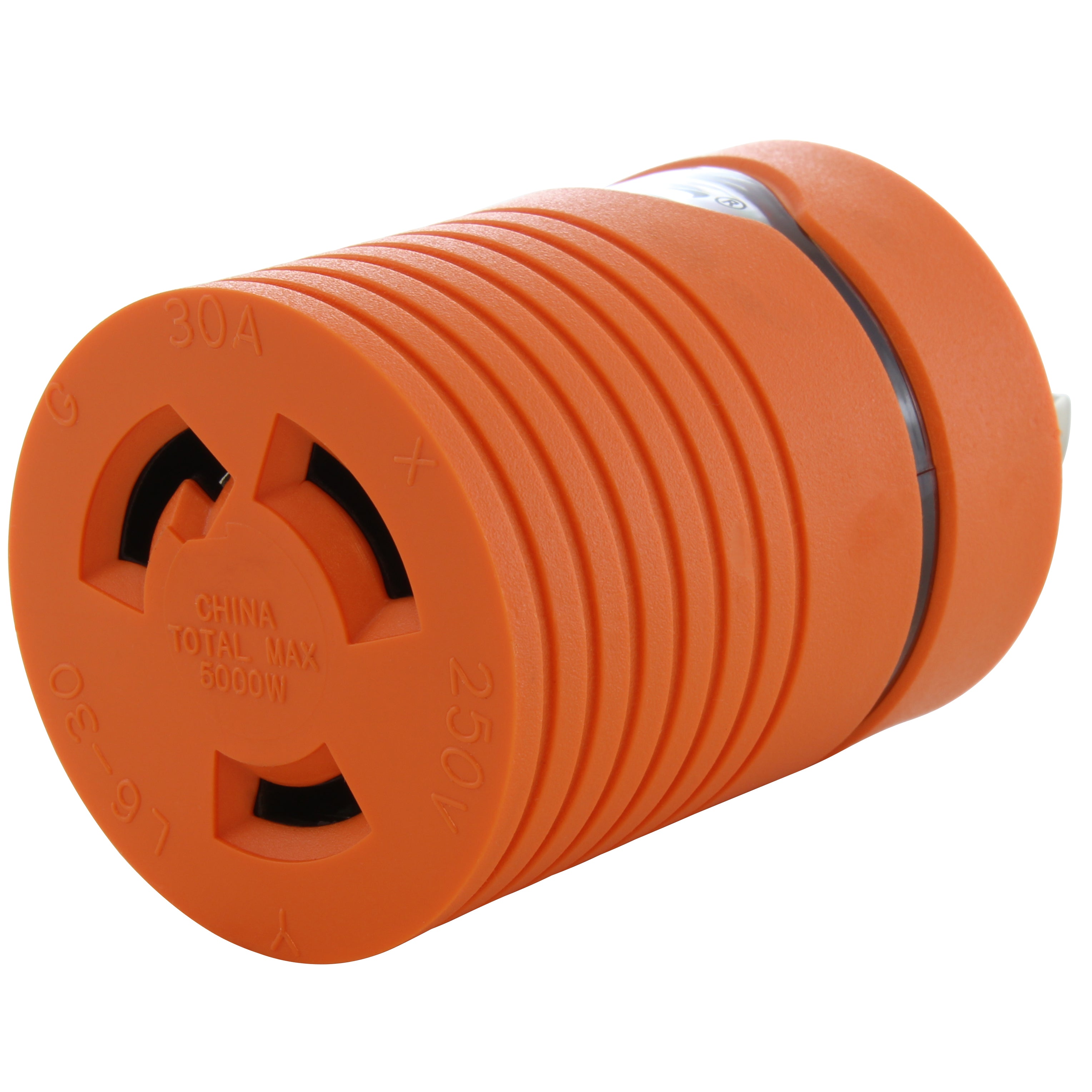 AC WORKS® [ADL620L630] Plug Adapter L6-20P 20A 250V Male Plug to L6-30R 30A Female Connector with cCSAus Approval