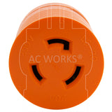 AC WORKS® [ADL630L620] Adapter L6-30P 30A 250V Plug to L6-20R 20A 250V Locking Connector