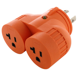 AC WORKS V-DUO adapter, generator to household adapter