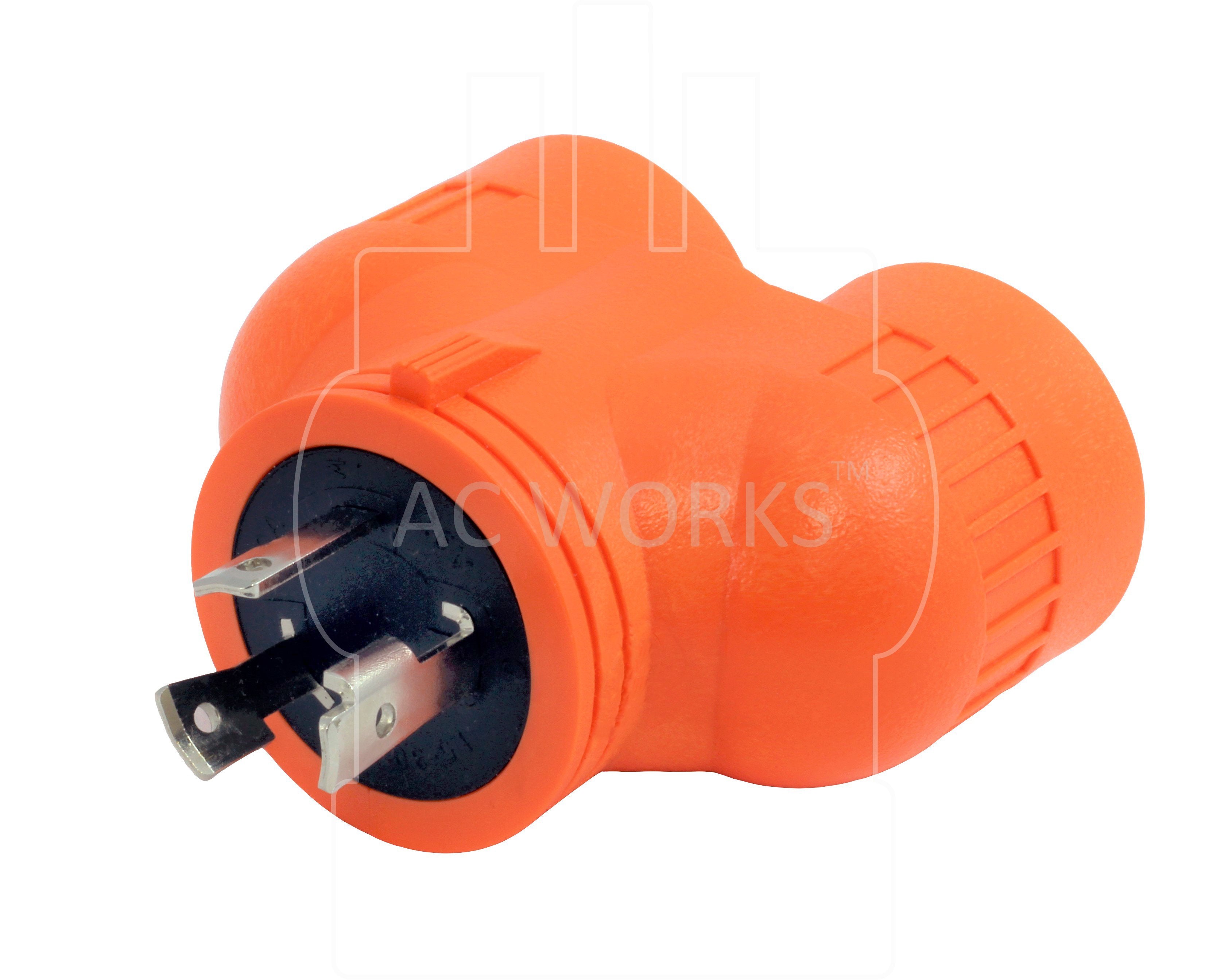 AC Works, AC Connectors, ADVL530520, NEMA L5-30P, L5-30P, L530P, L530, 3 prong locking plug