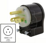 DIY NEMA 5-15P medical grade plug, DIY 515 male green dot plug, DIY medical grade household plug