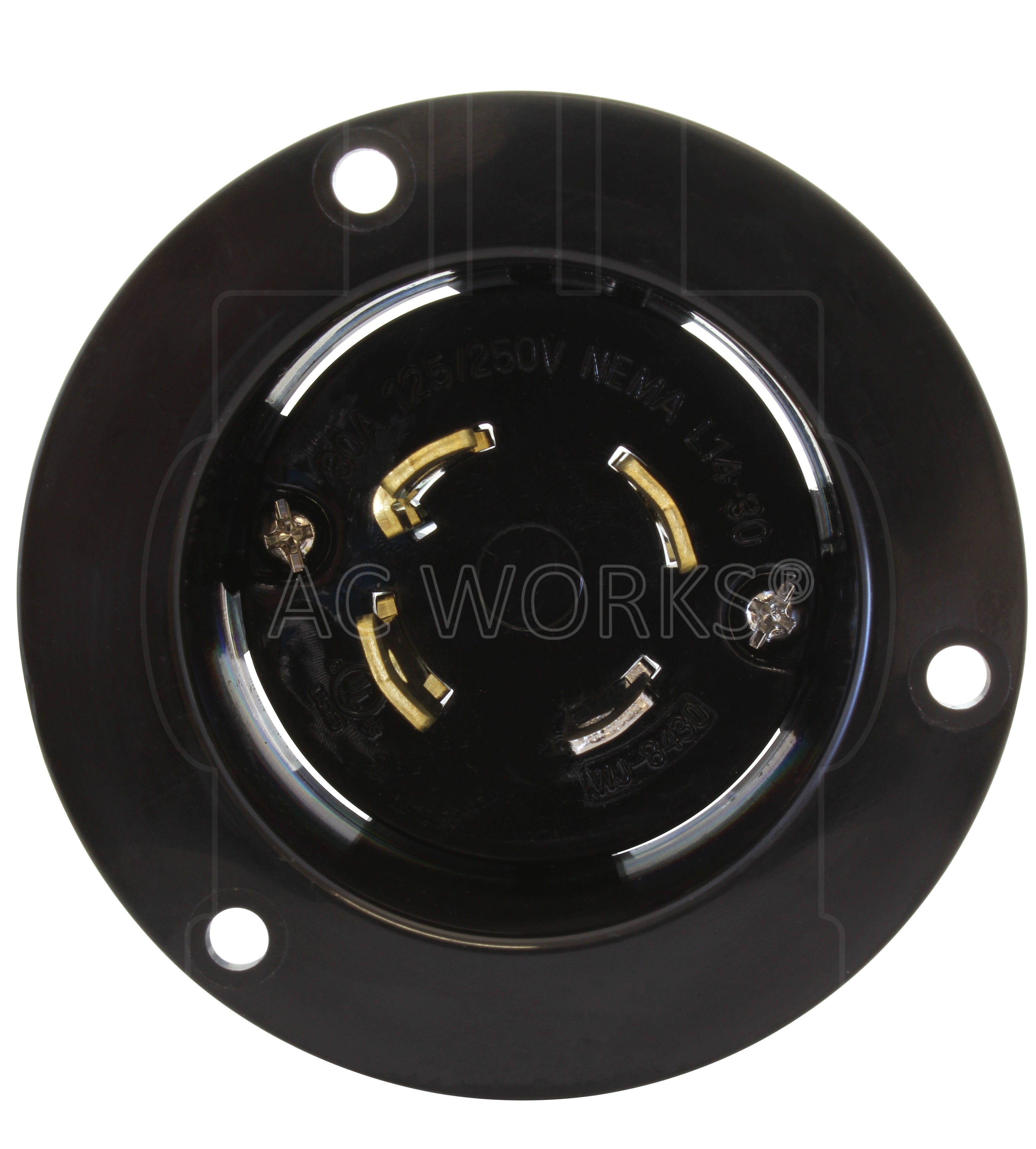 るえの Saihisday NEMA L14-30R 30 Amp Locking Connector, 125/250V 4