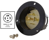 NEMA L21-20P 20A 120/208V 5-prong locking male inlet assembly