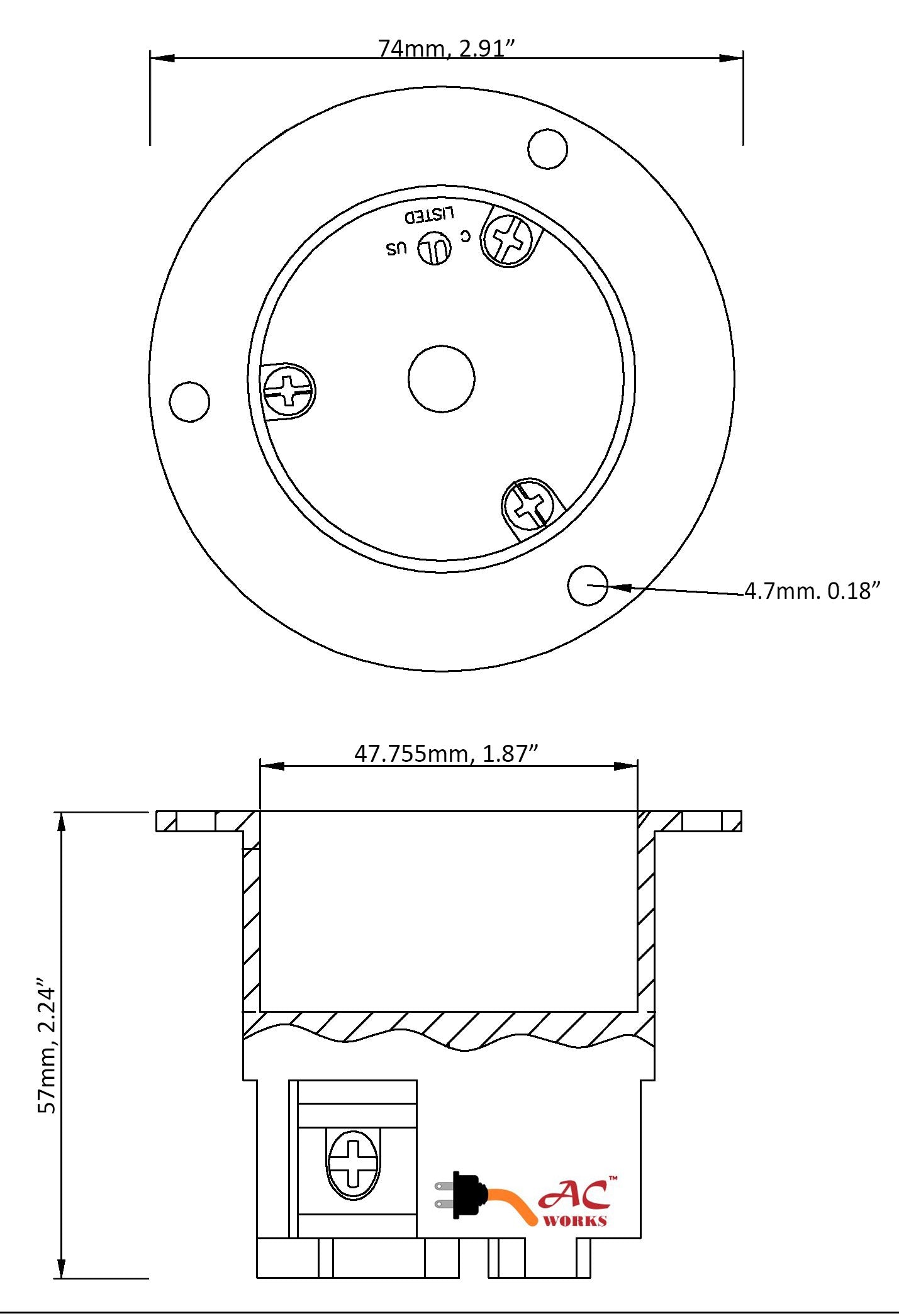 locking industrial inlet