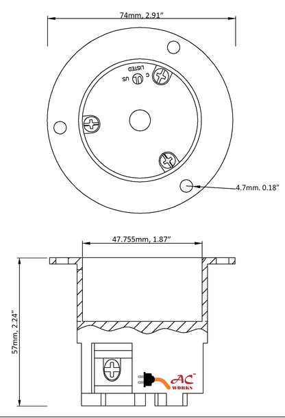 locking industrial inlet
