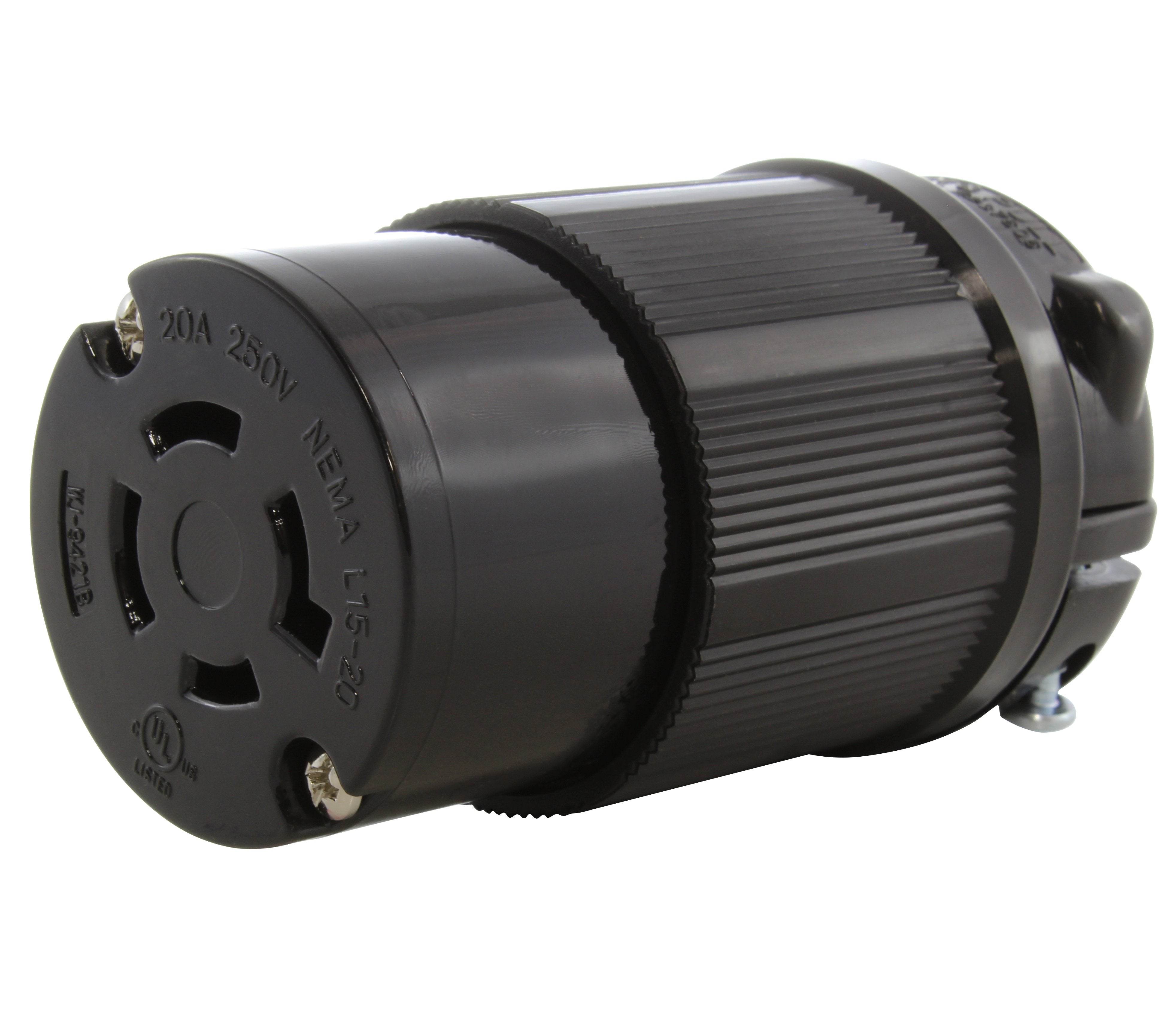AC WORKS® NEMA L15-20R 20A 250V 3-Phase 4-Prong Locking Female