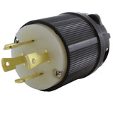 AC WORKS® [ASL1730P] NEMA L17-30P 3-Phase 30A 600V 4-Prong Locking Male Plug with UL, C-UL Approval