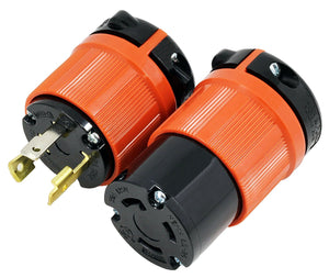 AC Works, AC Connestors, DIY plug and outlet kit, DIY wiring, repalcement plug and outlet, NEMA L5-30 plug and outlet, locking plug and outlet