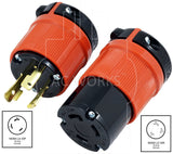 AC Works, NEMA L6-30P, L6-30P, L630P, NEMA L6-30R, L6-30R, L630R, locking plug and outlet,